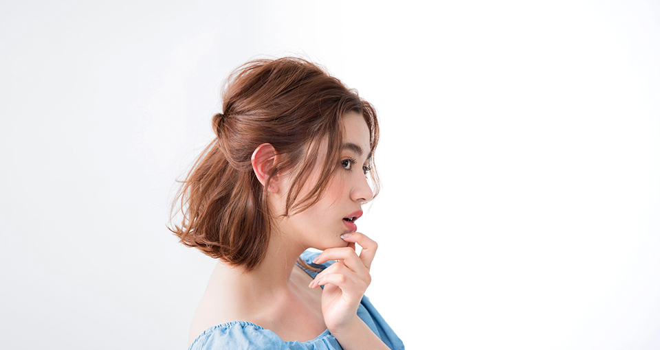 ねじりんぱハーフアップ