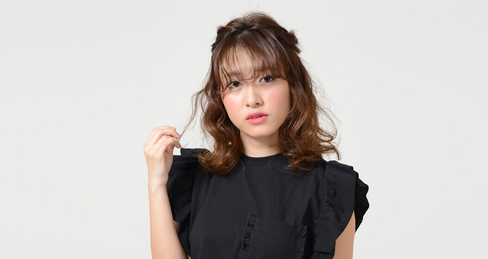 華やかロープ編みダウンスタイル