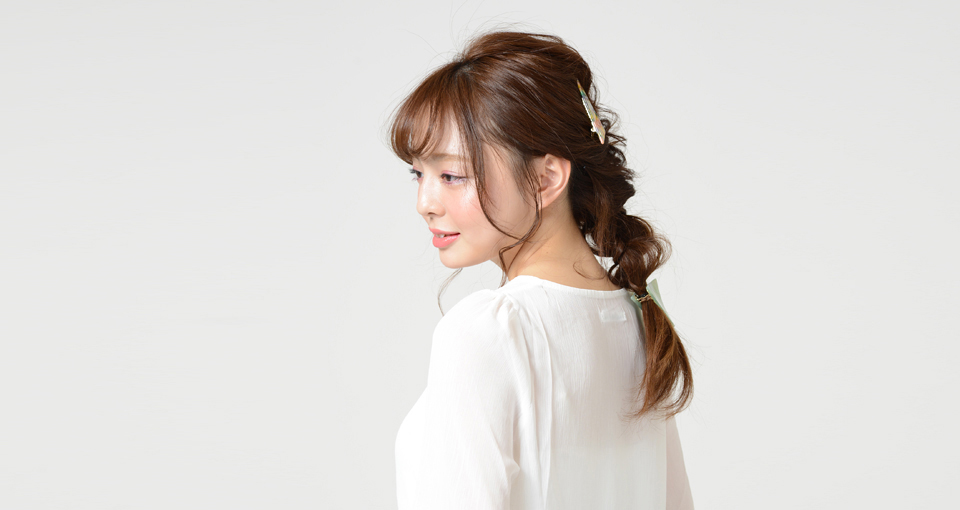 編みおろしロングダウンスタイル