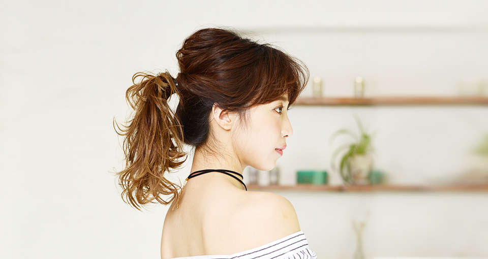 ５分でできる大人のポニーテール