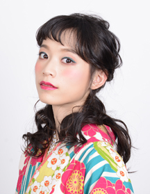 【袴】波ウェーブのクロス編みハーフアップ