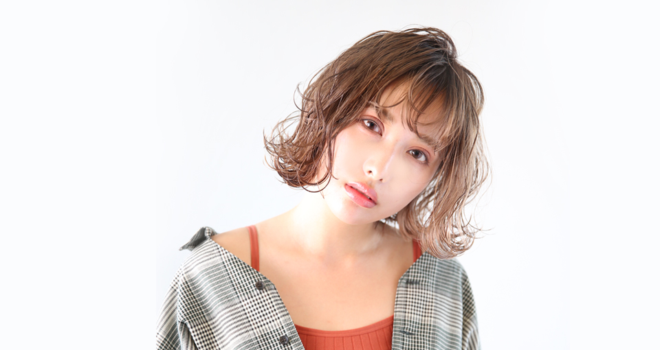 色っぽ大人ウェービーボブ