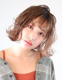 色っぽ大人ウェービーボブ