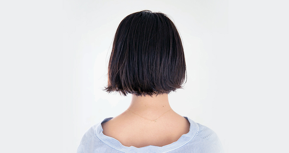 透明感ウェットボブ