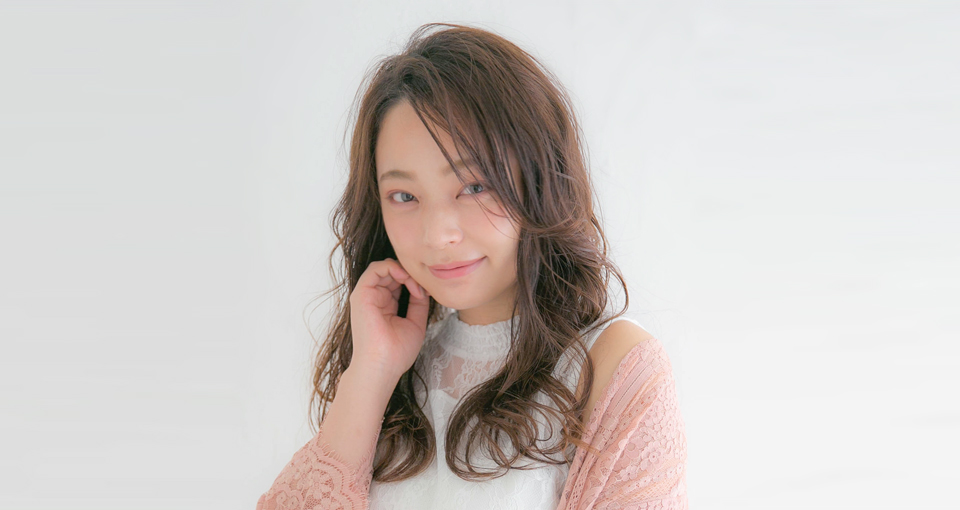 透明感カールロング