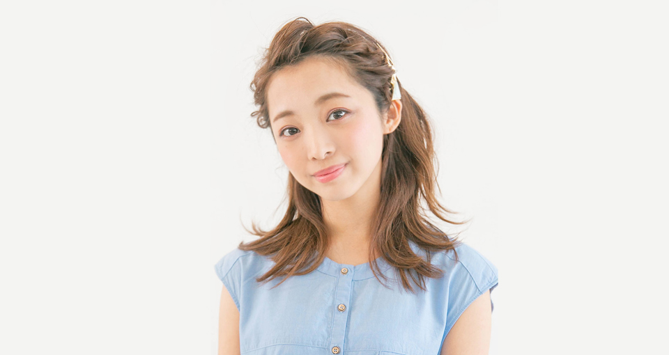 前髪編み込みアレンジ
