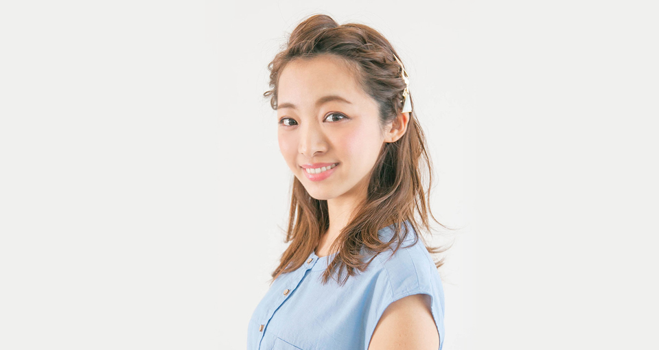 前髪編み込みアレンジ
