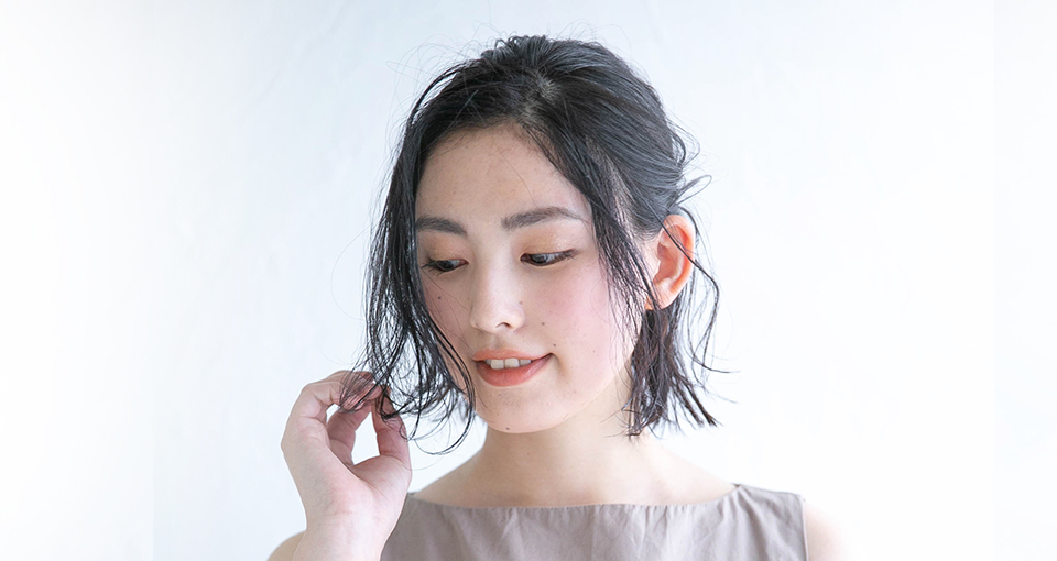 大人可愛いハーフアップアレンジ