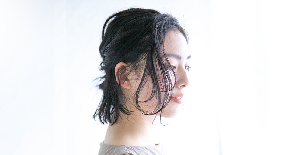 大人可愛いハーフアップアレンジ