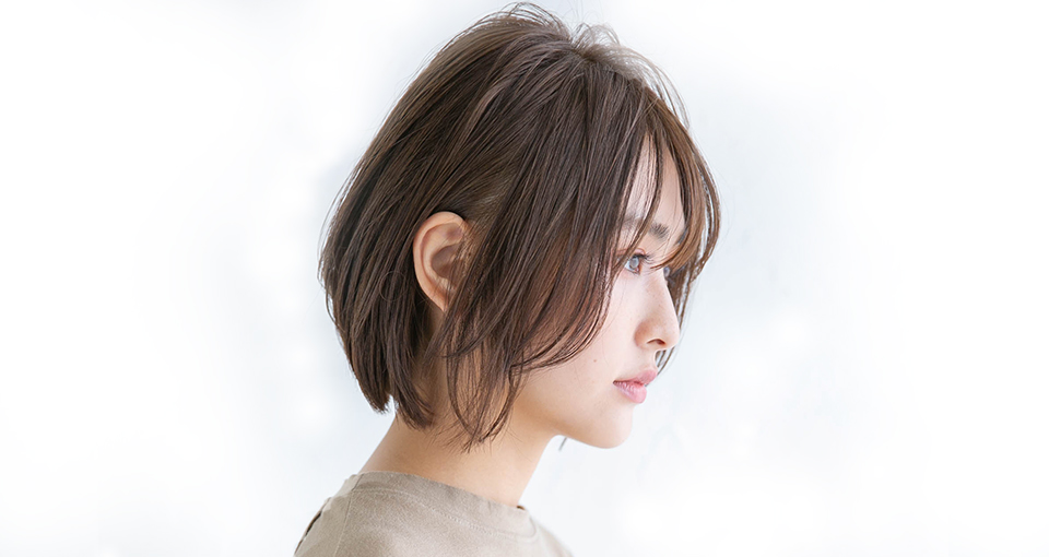 耳掛け大人ボブ
