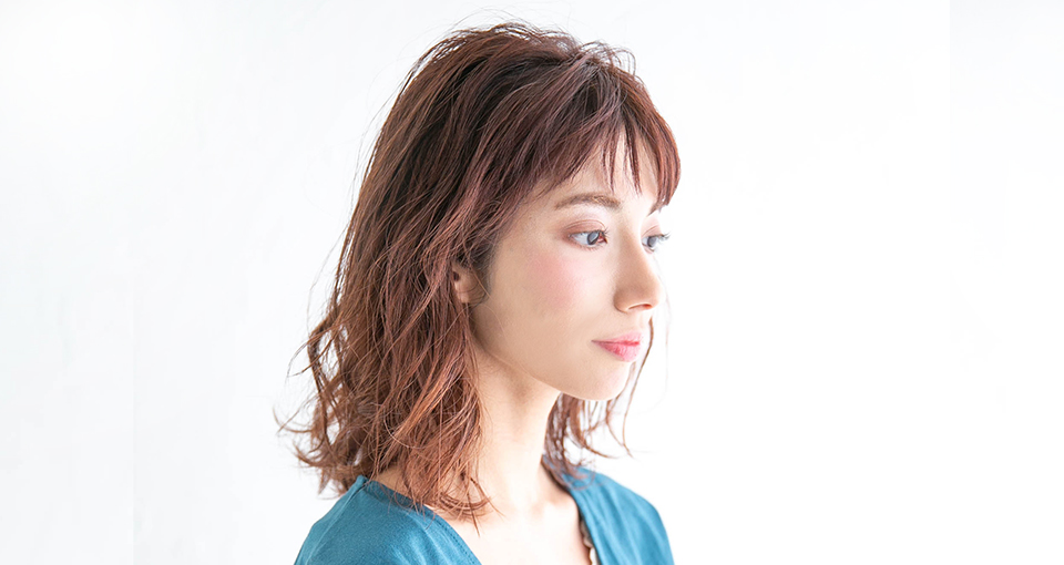 大人可愛いゆるふわパーマスタイル