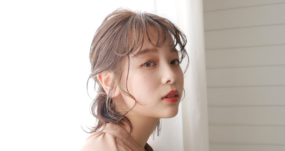 大人可愛いハーフアップ