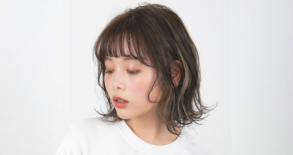 シースルーバング×ゆるふわボブ