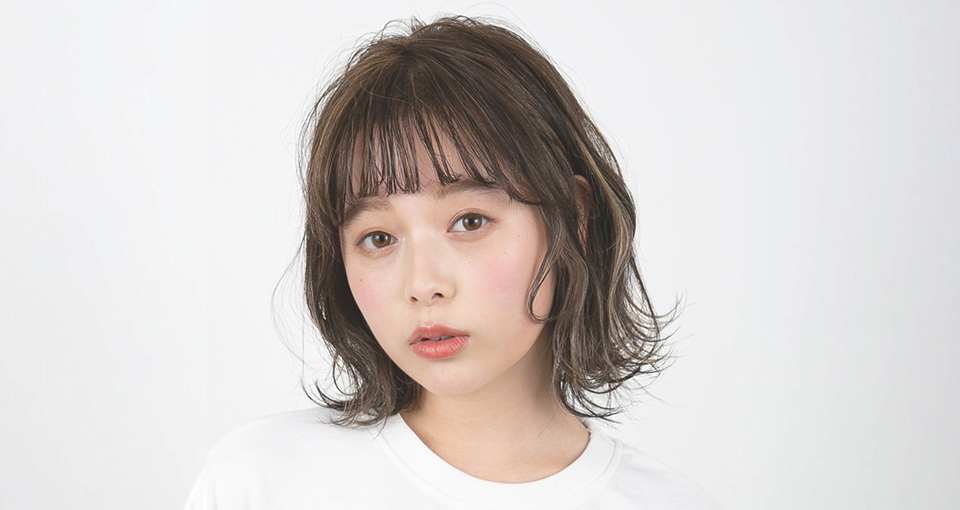 シースルーバング×ゆるふわボブ