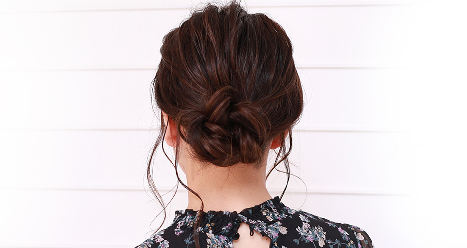 大人可愛いまとめヘアアレンジ