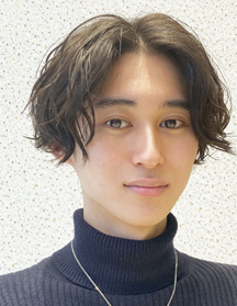 ナチュラルセンターパート×ツーブロック