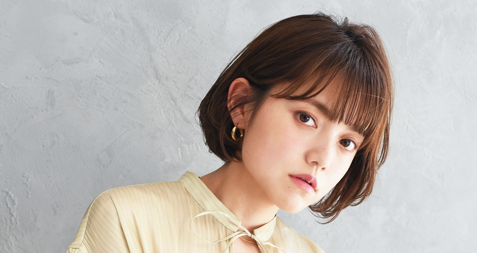 ひし形シルエットの小顔ボブ