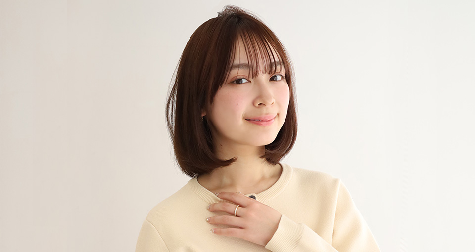フェミニンワンカールボブ