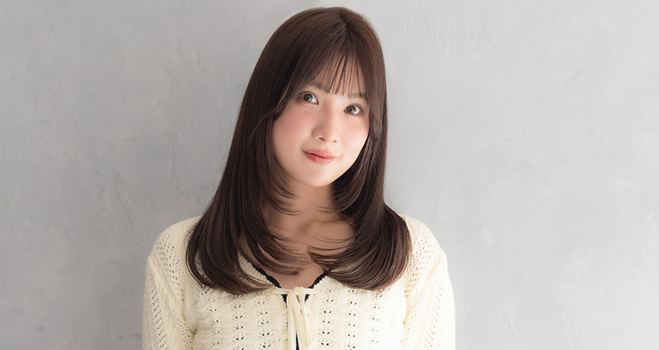 ハイレイヤー×内巻きワンカール